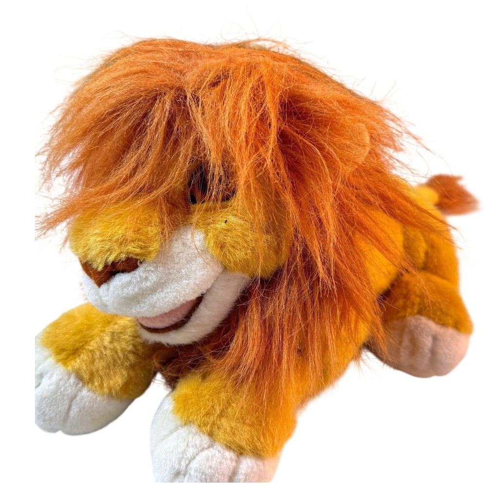1993 Disney The Lion King Simba Plush Mattel Stuffed Animal Mane Vintage Toy